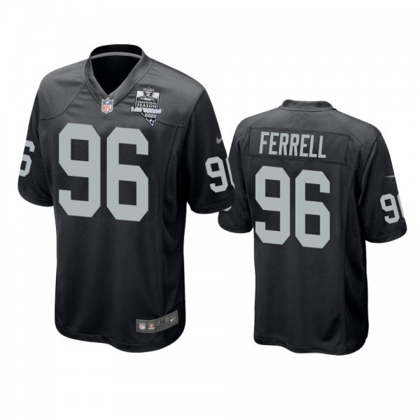 Men's Las Vegas Raiders Clelin Ferrell Black 2020 Inaugural Season Game Jersey