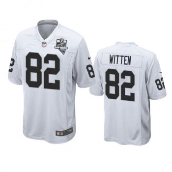 Men's Las Vegas Raiders Jason Witten White 2020 Inaugural Season Game Jersey