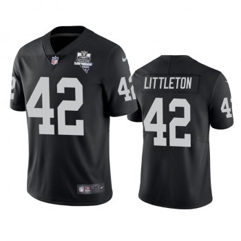 Men's Las Vegas Raiders Cory Littleton Black 2020 Inaugural Season Vapor Limited Jersey