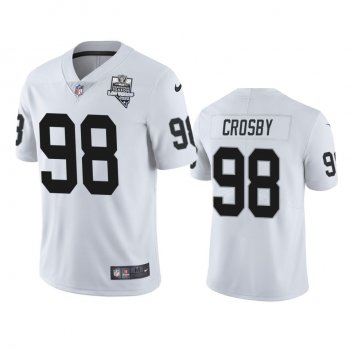 Men's Las Vegas Raiders Maxx Crosby White 2020 Inaugural Season Vapor Limited Jersey