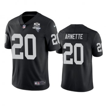 Men's Las Vegas Raiders Damon Arnette Black 2020 Inaugural Season Vapor Limited Jersey