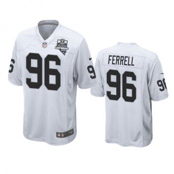 Men's Las Vegas Raiders Clelin Ferrell White 2020 Inaugural Season Game Jersey