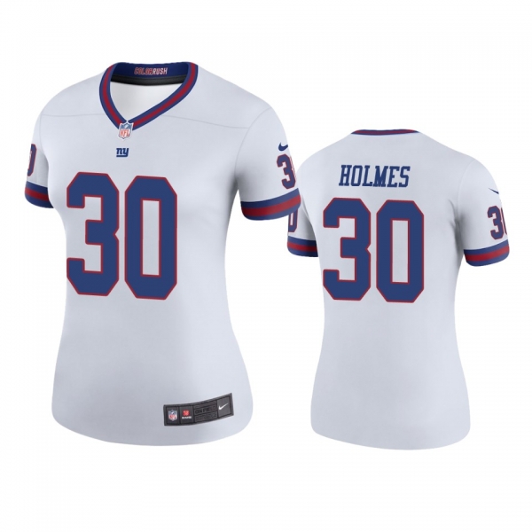 Women's New York Giants Darnay Holmes White Color Rush Legend Jersey