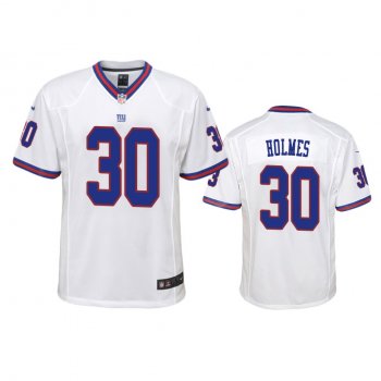 Youth New York Giants Darnay Holmes White Color Rush Game Jersey