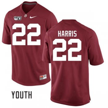 Youth Alabama Crimson Tide #22 Najee Harris 150TH Anniversary Nike Jersey - Crimson