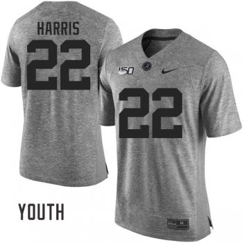 Youth Alabama Crimson Tide #22 Najee Harris 150TH Anniversary Nike Jersey - Gray