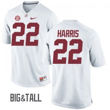 Najee Harris Alabama No.22 Stitched Nike Big&Tall Jersey - White