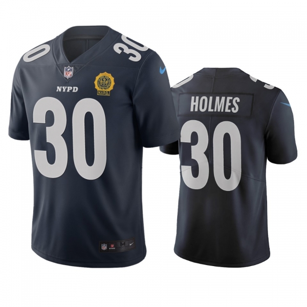 New York Giants Darnay Holmes Navy City Edition Vapor Limited Jersey