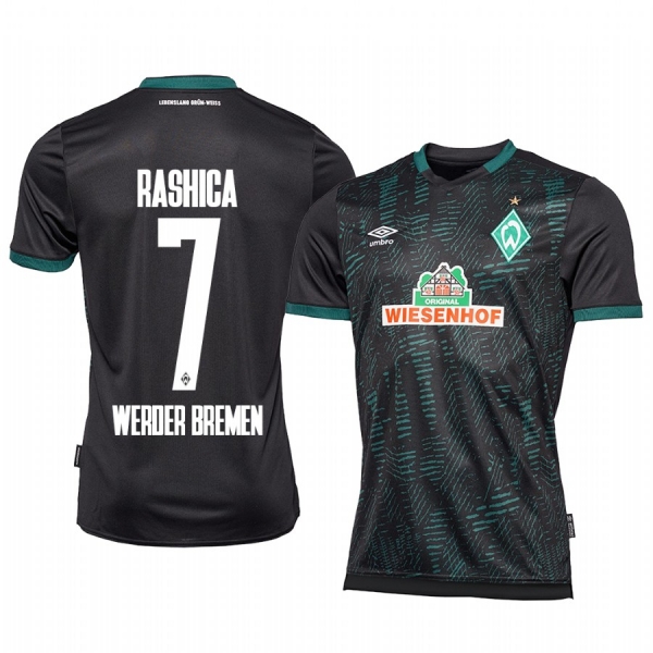 Werder Bremen Milot Rashica Men's Black Event Short Sleeve Jersey 19-20