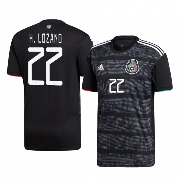 Mexico Hirving Lozano Men's 2019 Home Replica Short Sleeve Jersey