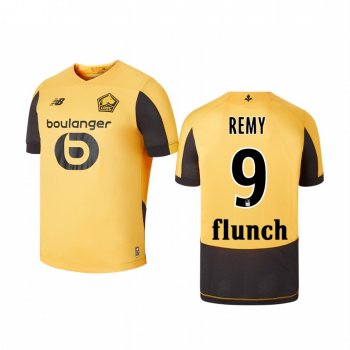 Youth Lille OSC Loic Remy Gold Away Short Sleeve Jersey 19-20