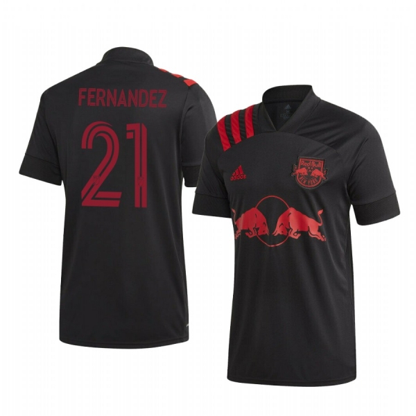 New York Red Bulls Omir Fernandez Men's 2020-21 Away Official Jersey