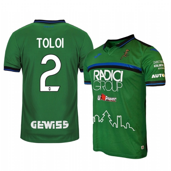 Youth Rafael Toloi Atalanta 19-20 Christmas Edition Green Short Sleeve Jersey