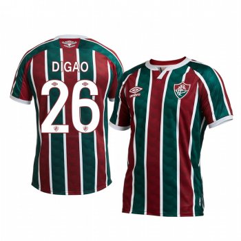 Fluminense Digao 2020 Home Men's Red Green Short Sleeve Jersey