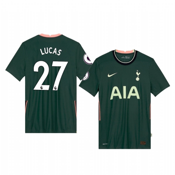 Lucas Moura Hotspur Football Club 2020-21 Away Men's Green Short Sleeve Jersey