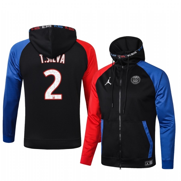 Thiago Silva Paris Saint-Germain Black Classic Full-Zip Jacket