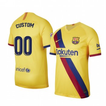 Barcelona Custom Away Short Sleeve Jersey 19-20