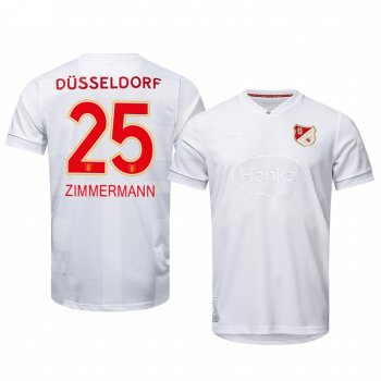 Fortuna Düsseldorf Matthias Zimmermann 2020 125th Anniversary Men's White Short Sleeve Jersey