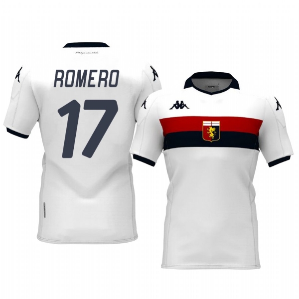 Cristian Romero Genoa 19-20 Away Short Sleeve Jersey