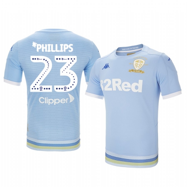 Kalvin Phillips Leeds United Third Light Blue 100 Year Crest Jersey