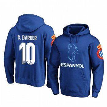 Sergi Darder RCD Espanyol Royal Team Logo Pullover Hoodie