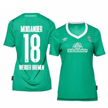 Women's Werder Bremen Niklas Moisander Home Jersey 19-20