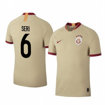 Jean Michael Seri Galatasaray 19-20 Khaki Away Men's Short Sleeve Jersey