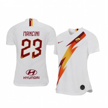 Women's Gianluca Mancini AS Roma 19-20 Away Short Sleeve Jersey