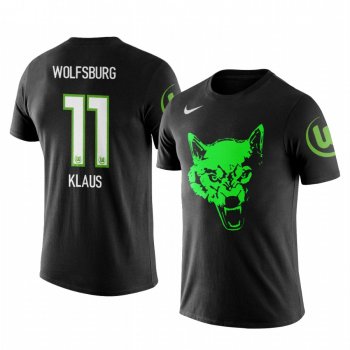 Men's Felix Klaus VfL Wolfsburg Team Logo Personalize Short Sleeve T-shirt