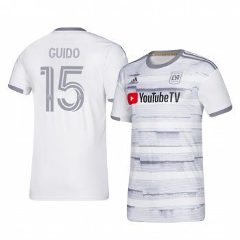 Alejandro Guido Los Angeles FC 2020-21 Away Men's White Short Sleeve Jersey