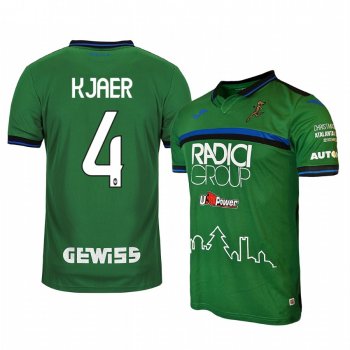 Youth Simon Kjaer Atalanta 19-20 Christmas Edition Green Short Sleeve Jersey