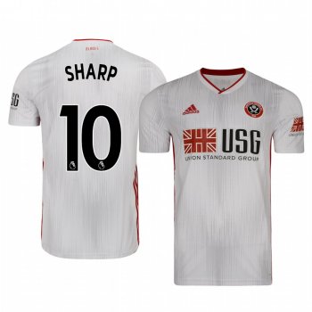 Billy Sharp Sheffield United Away Men's Short Sleeve Jersey 19-20