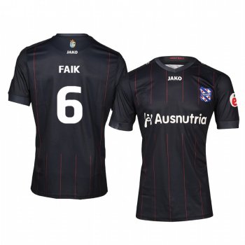 SC Heerenveen Hicham Faik 19-20 Away Men's Black Short Sleeve Jersey