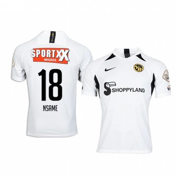 Jean-Pierre Nsame BSC Young Boys Away White Short Sleeve Jersey