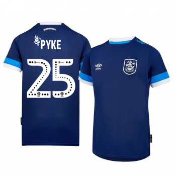 Huddersfield Town Rekeil Pyke 19-20 Away Men's Navy Short Sleeve Jersey