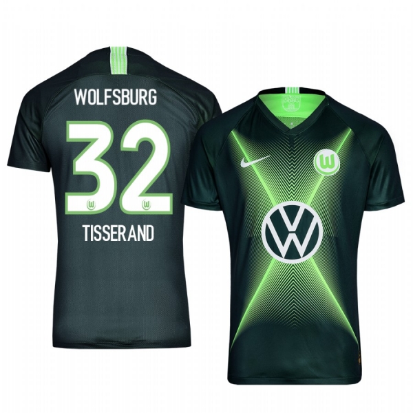 Defender VfL Wolfsburg Marcel Tisserand Men's Home Jersey 19-20