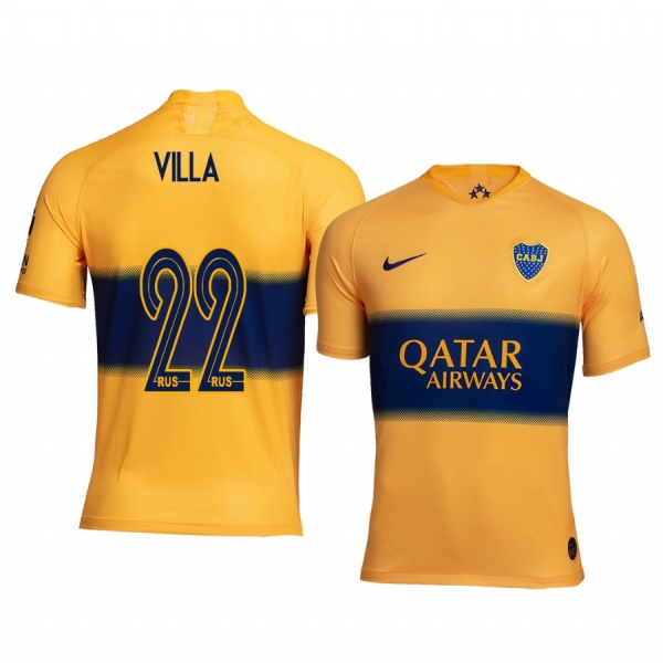 Boca Juniors Sebastian Villa Men's 19-20 Away Replica Short Sleeve Jersey