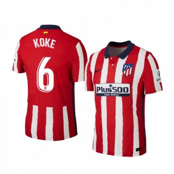 Atletico de Madrid Koke Men's Red Home Short Sleeve Jersey 2020-21