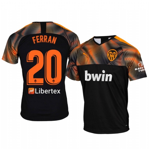 Valencia Ferran Torres Away Short Sleeve Jersey 19-20