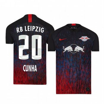 RB Leipzig Matheus Cunha Men's 2020 UEFA Champion League Authentic Short Sleeve Jersey