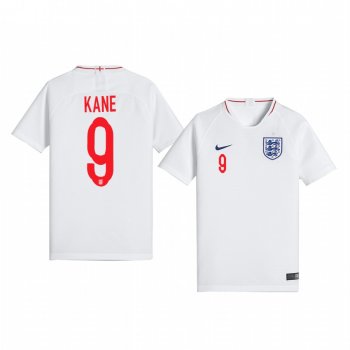 Youth Harry Kane England 2018 World Cup Home White Short Sleeve Jersey