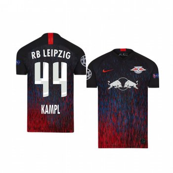 Youth Kevin Kampl RB Leipzig 2020 UEFA Champion League Away Black Short Sleeve Jersey