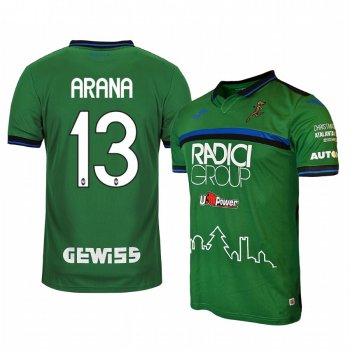 Youth Guilherme Arana Atalanta 19-20 Christmas Edition Green Short Sleeve Jersey