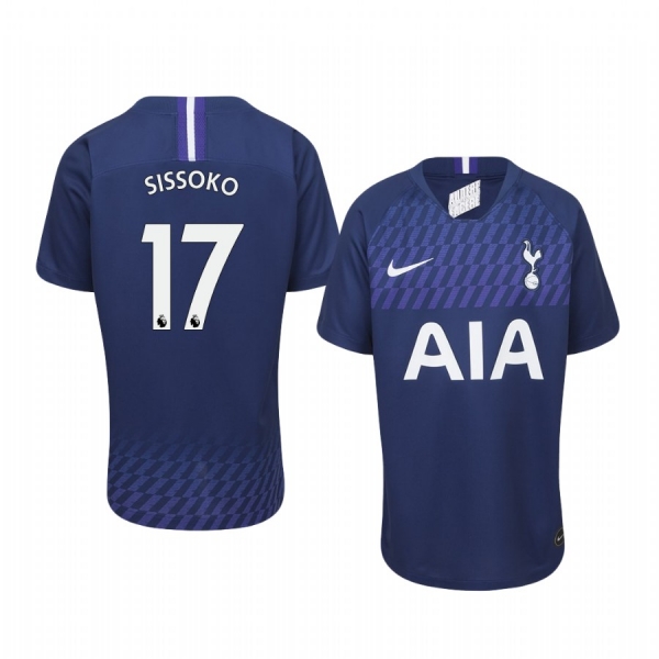 Youth Moussa Sissoko Tottenham Hotspur 19-20 Away Navy Short Sleeve Jersey