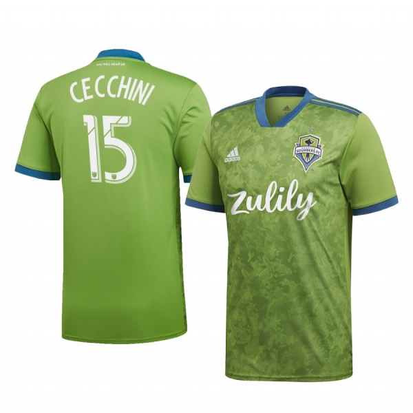 Emanuel Cecchini Seattle Sounders FC Men's Home Replica Jersey 19-20