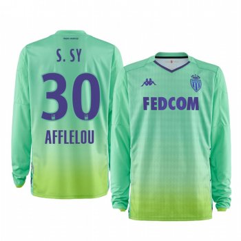 19-20 AS Monaco Seydou Sy Green Goalkeeper Home Jersey Men's