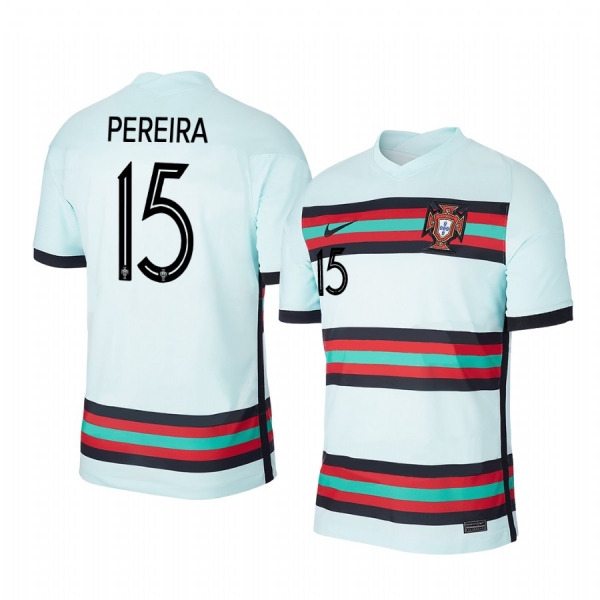 Ricardo Pereira Portugal 2020 White Away Men's Short Sleeve Jersey