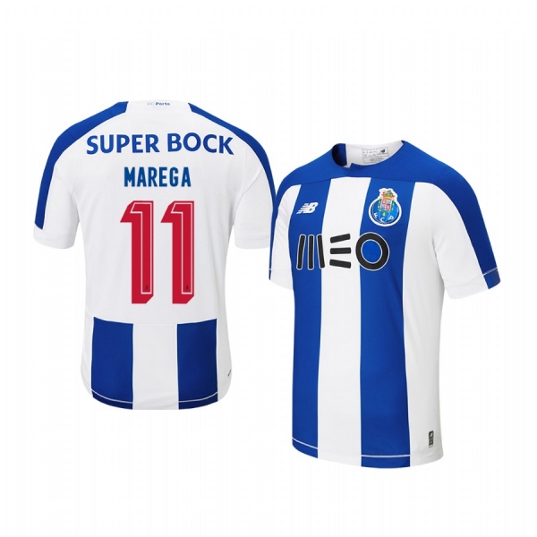 Youth Moussa Marega Porto 19-20 Home Blue White Official Short Sleeve Jersey