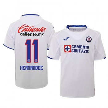 Youth Elias Hernandez Cruz Azul 19-20 White Away Official Jersey