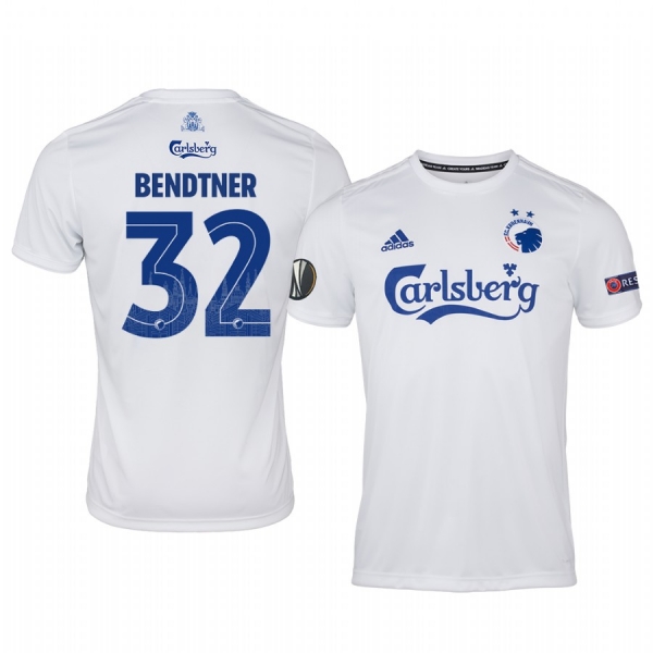 FC Copenhagen Nicklas Bendtner Men's 19-20 Home Replica Short Sleeve Jersey